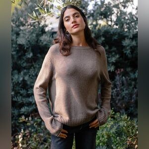 Jenni Kayne | Everyday Sweater in Taupe Large